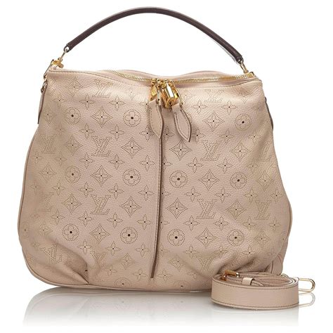 louis vuitton selene mahina leder tasche beige 2013 monogram|2013 Monogram Mahina Selene PM satchel .